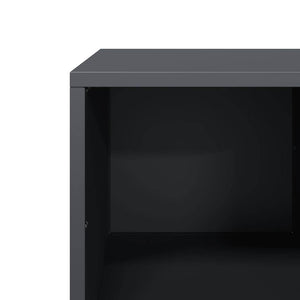 Anthrazit Couchtisch aus kaltgewalztem Stahl