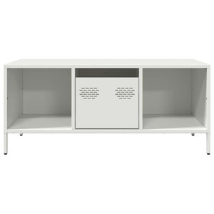 Weißer Couchtisch aus Stahl 101,5 cm