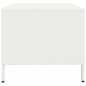 Weißer Couchtisch aus Stahl 101,5 cm