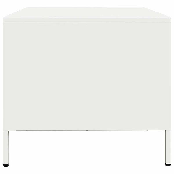 Weißer Couchtisch aus Stahl 101,5 cm