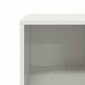 Weißer Couchtisch aus Stahl 101,5 cm