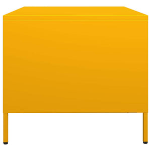 Senfgelber Couchtisch aus Stahl