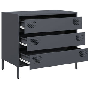 Anthrazit Sideboard, 68 cm Stahl