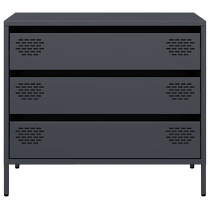 Anthrazit Sideboard, 68 cm Stahl