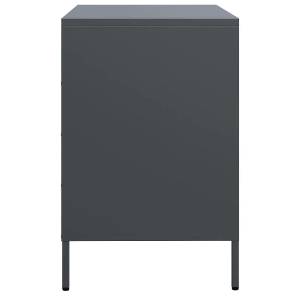 Anthrazit Sideboard, 68 cm Stahl