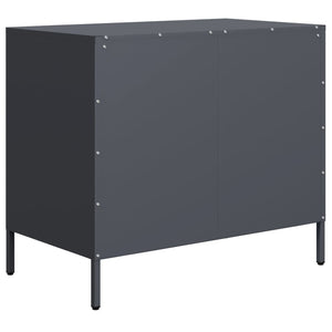 Anthrazit Sideboard, 68 cm Stahl