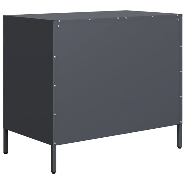 Anthrazit Sideboard, 68 cm Stahl