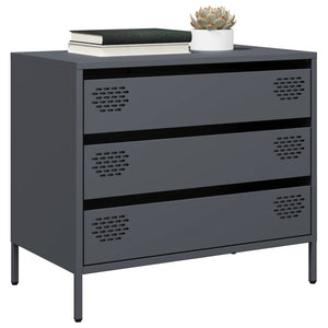 Anthrazit Sideboard, 68 cm Stahl