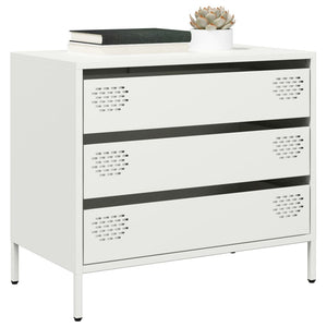 Weißes Sideboard aus Stahl, 68 cm