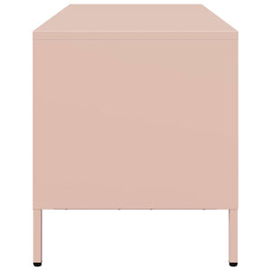 Rosa TV-Schrank aus Stahl, 68 cm