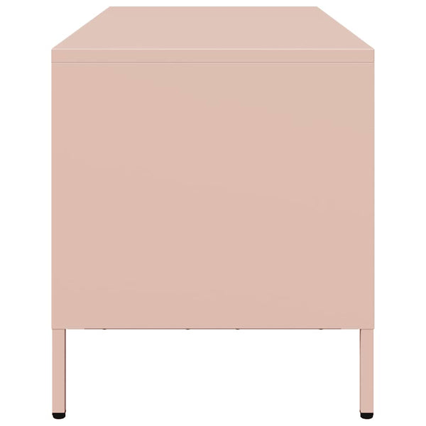 Rosa TV-Schrank aus Stahl, 68 cm