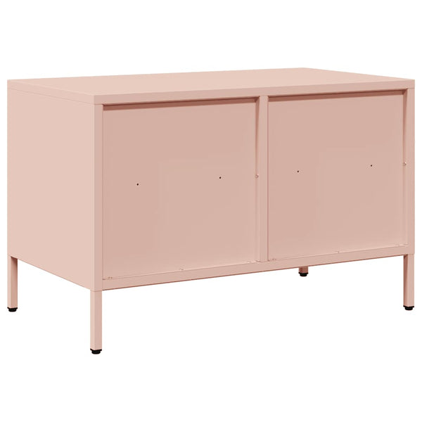 Rosa TV-Schrank aus Stahl, 68 cm