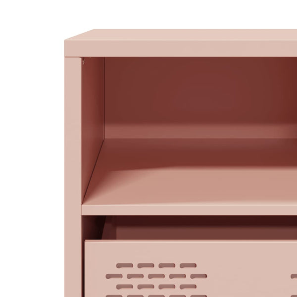 Rosa TV-Schrank aus Stahl, 68 cm