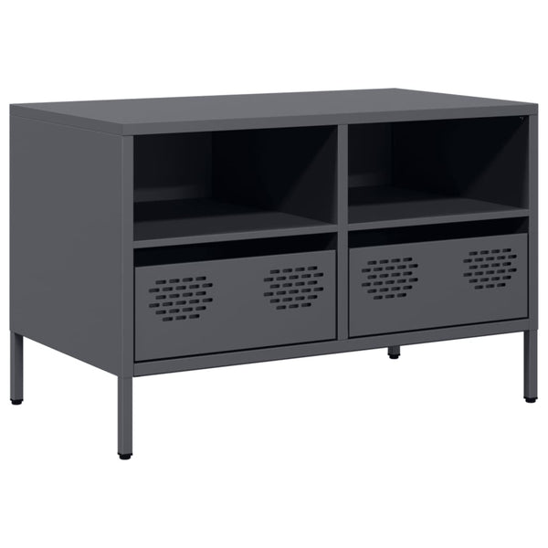 Anthrazit TV-Schrank aus Stahl, 68 cm