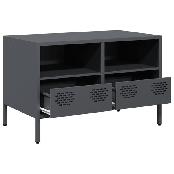 Anthrazit TV-Schrank aus Stahl, 68 cm