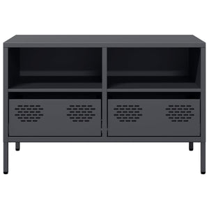 Anthrazit TV-Schrank aus Stahl, 68 cm