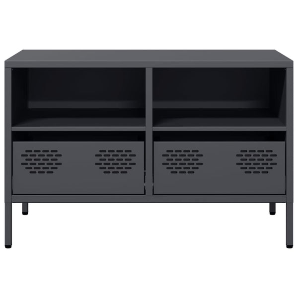 Anthrazit TV-Schrank aus Stahl, 68 cm
