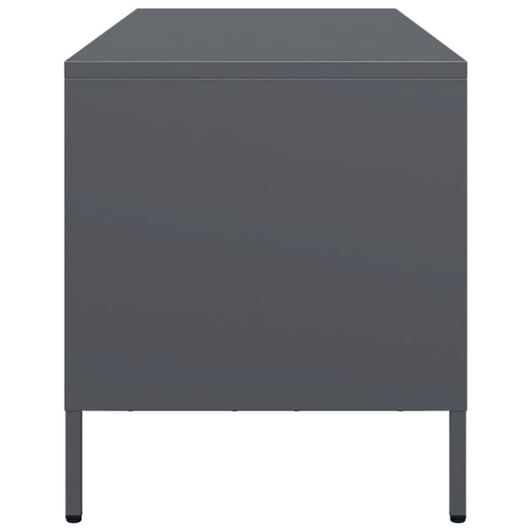 Anthrazit TV-Schrank aus Stahl, 68 cm