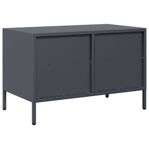 Anthrazit TV-Schrank aus Stahl, 68 cm