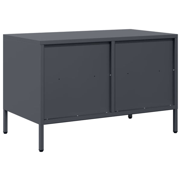 Anthrazit TV-Schrank aus Stahl, 68 cm