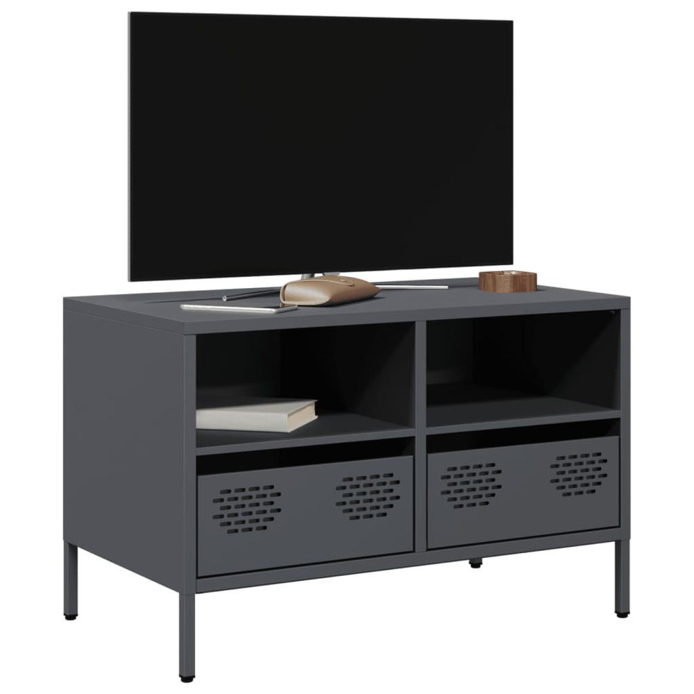vidaXL TV Cabinet Anthracite 68x39x43.5 cm Cold Rolled Steel