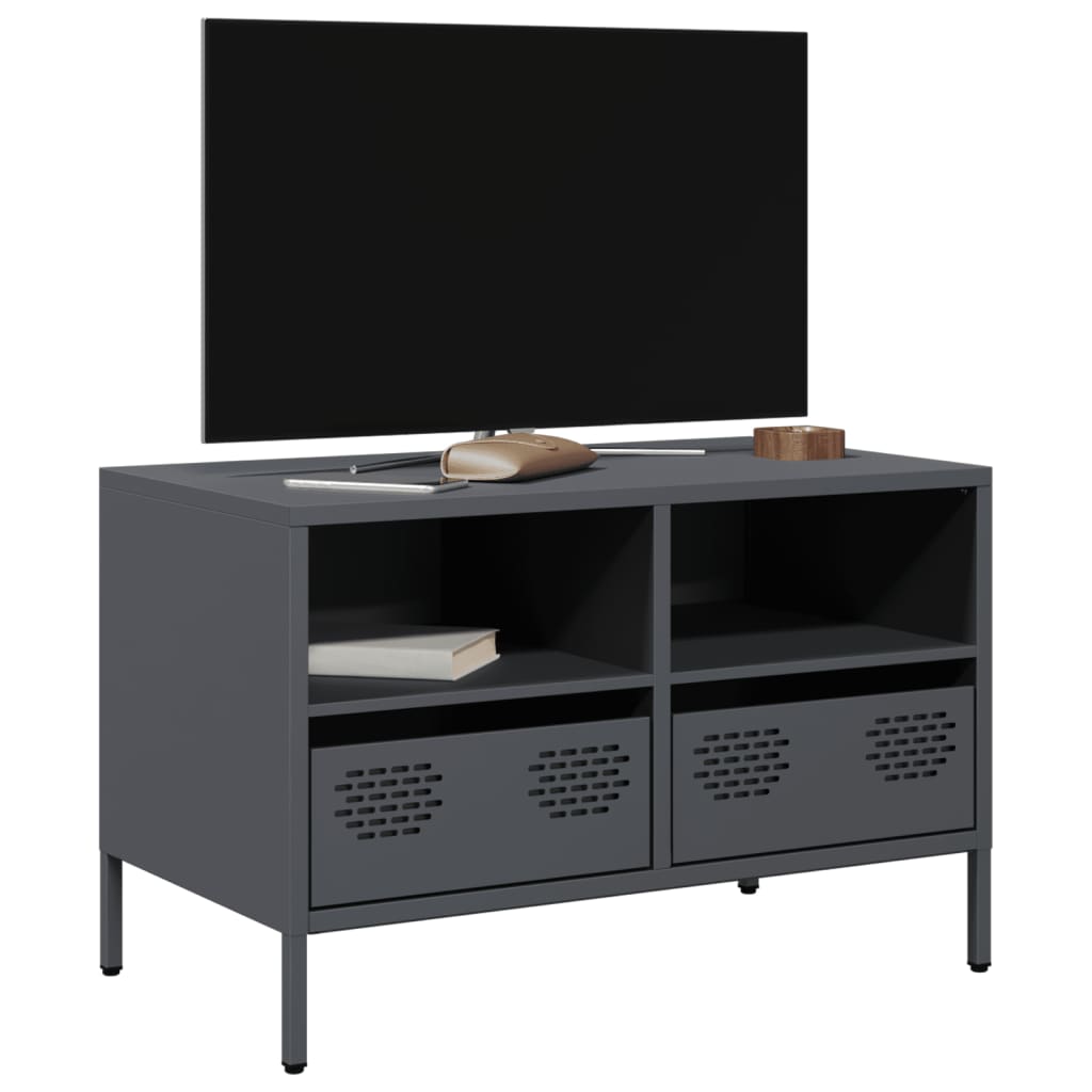 Anthrazit TV-Schrank aus Stahl, 68 cm
