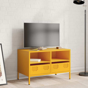Senfgelber TV-Schrank, 68 cm