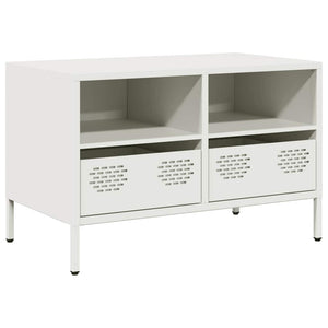 Weißer TV-Schrank aus Stahl, 68 cm