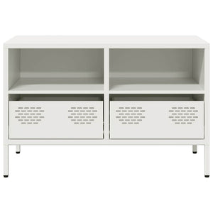 Weißer TV-Schrank aus Stahl, 68 cm
