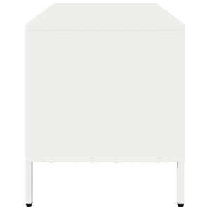 Weißer TV-Schrank aus Stahl, 68 cm