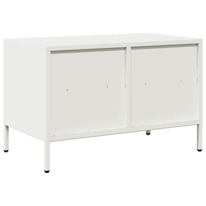 Weißer TV-Schrank aus Stahl, 68 cm