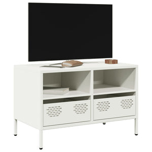 Weißer TV-Schrank aus Stahl, 68 cm