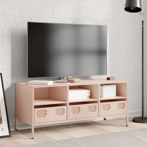 Rosa TV-Schrank 101,5 cm aus Stahl