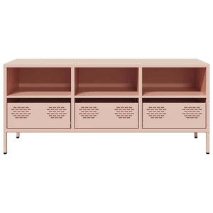 Rosa TV-Schrank 101,5 cm aus Stahl