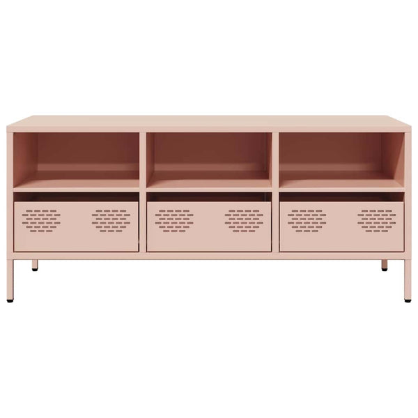 Rosa TV-Schrank 101,5 cm aus Stahl