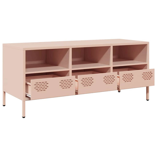 Rosa TV-Schrank 101,5 cm aus Stahl