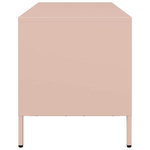 Rosa TV-Schrank 101,5 cm aus Stahl