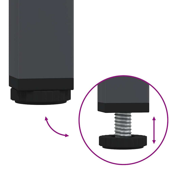 Anthrazit TV-Schrank aus Stahl – 101,5 cm
