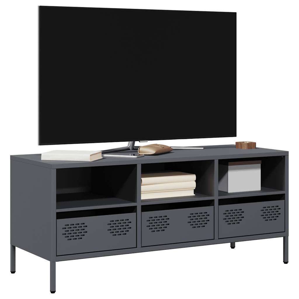 Anthrazit TV-Schrank aus Stahl – 101,5 cm