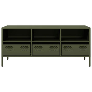 TV-Schrank Olivgrün Stahl 101,5 cm