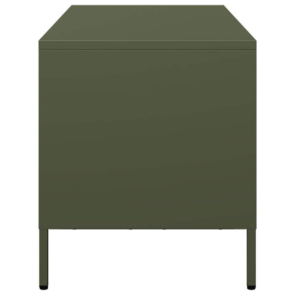 TV-Schrank Olivgrün Stahl 101,5 cm