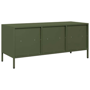 TV-Schrank Olivgrün Stahl 101,5 cm