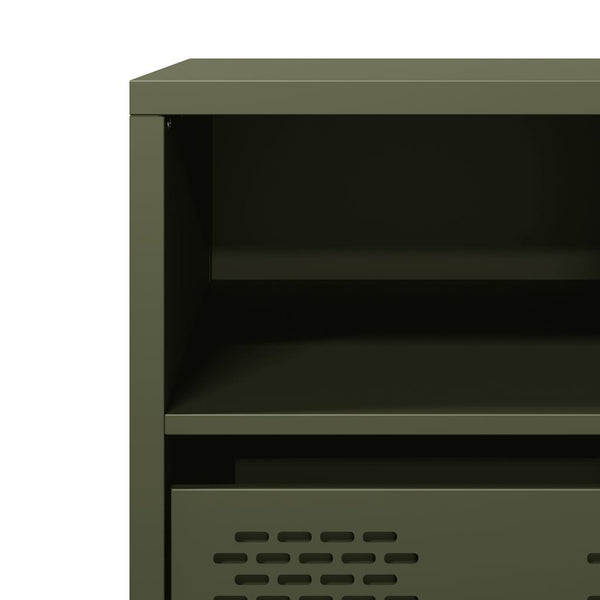 TV-Schrank Olivgrün Stahl 101,5 cm
