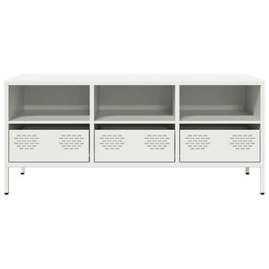 Weißer TV-Schrank aus Stahl, 101,5 cm