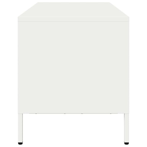 Weißer TV-Schrank aus Stahl, 101,5 cm