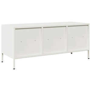 Weißer TV-Schrank aus Stahl, 101,5 cm