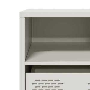 Weißer TV-Schrank aus Stahl, 101,5 cm