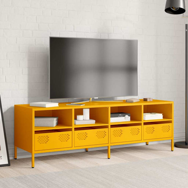 Senfgelber TV-Schrank 135 cm
