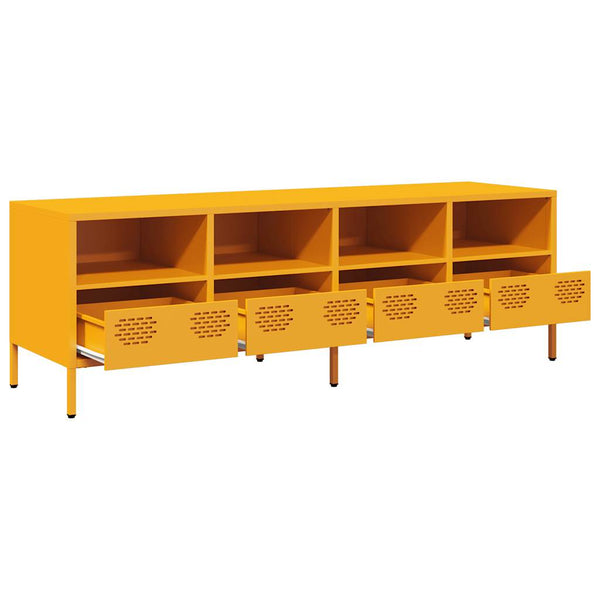Senfgelber TV-Schrank 135 cm