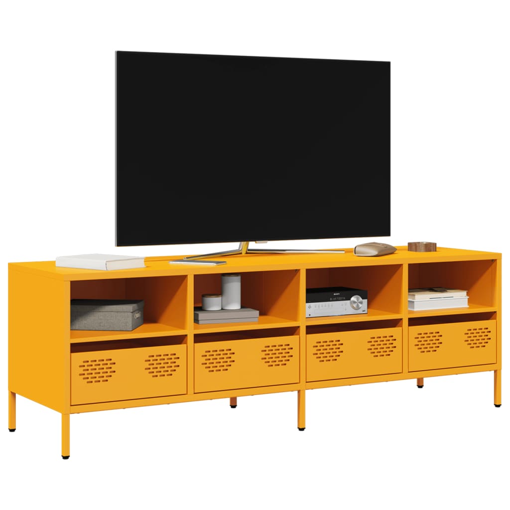 Senfgelber TV-Schrank 135 cm